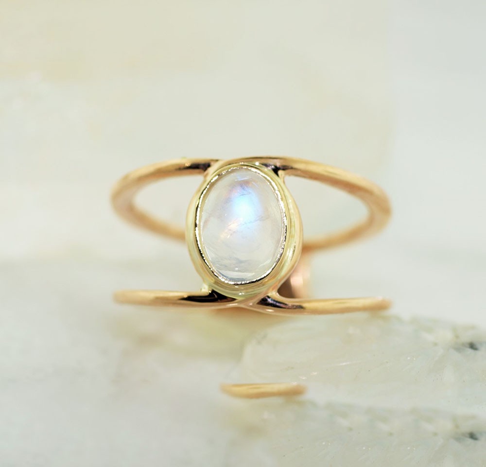 Moonstone Fashion Ring